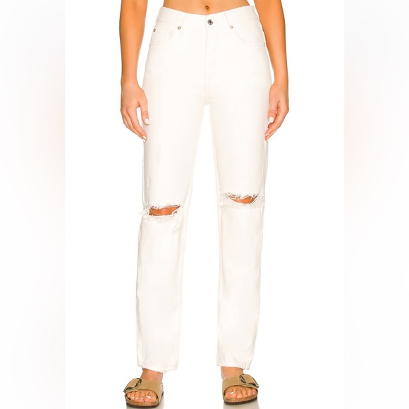 The Lasso Jean in White Free People Size 31 - Picture 1 of 15